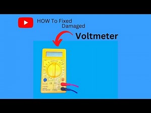 How to fixed a damaged voltmeter.