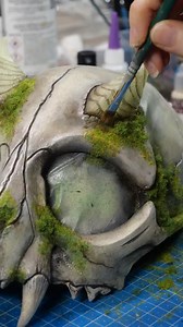 1.3M views · 53K reactions | I asked my community what mask design I should do next, and some people asked for a mossy forest design, so this is what I made. I really love it, esspecially the little glowing mushrooms. #forest #mushrooms #glowingmushrooms #fairy #forest #mask #skull #catmask | Lightning Cosplay | Facebook