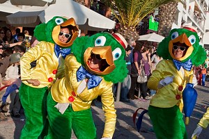 This Tiny Beach Town Hosts a Enormous Clown Parade Each Year