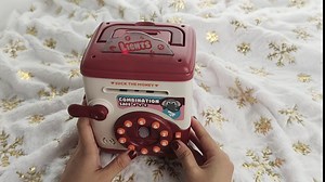 Electronic Piggy Bank Mini ATM Password Safe Coin Banks with Fingerprint Kids Money Safe Bank Best Toy Gifts for Boys Girls