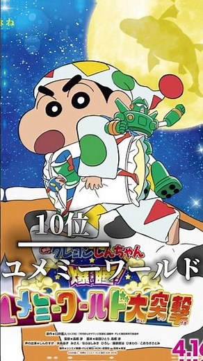 クレヨンしんちゃん映画ランキング🎬