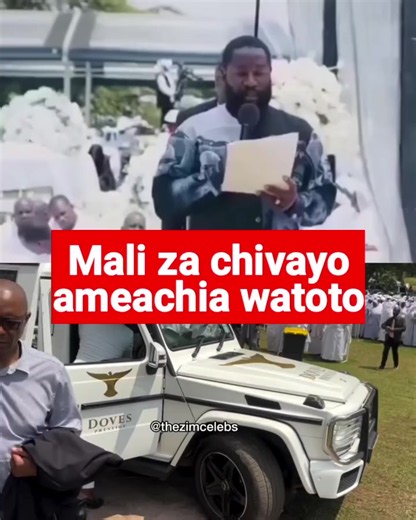 Chivayo Children's Emotional Funeral Speech: 'Rest Well Baba'