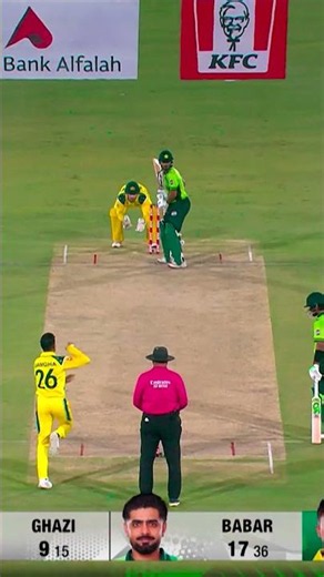 Sweep, connect, boundary ✨Ghazi Ghori finding the fence twice in the over 🏏 #PAKvAUS MZE1K