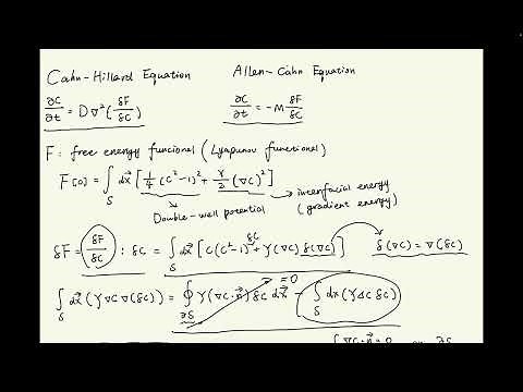 【COMSOL数学物理仿真】1.4 - 相场Cahn-Hillard Equation（下），Allen-Cahn Equation，泛函偏导，弱形式