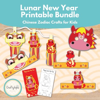 Lunar New Year Crafts for Kids | Chinese Zodiac | Crowns, Windsocks, Masks