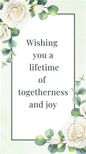 Beautiful Wedding Wishes 💍 | A Beautiful Beginning