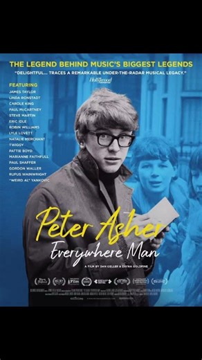 Documental sobre Peter Asher, 'Peter Asher: Everywhere Man', en junio en cines