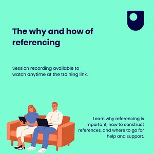 We know that referencing can be daunting, but don’t panic! We’re here to help. If you’re new to referencing or need a refresher, join us on Tuesday 14 January at 12:30pm for an interactive session on ‘The Why and How of Referencing’... 👇 https://ow.ly/gegJ50UyE5M #OUstudents | The Open University Library