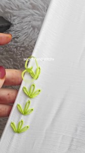 9.6K views · 57 reactions | so beautiful and so easy embroidery leaf stitch tutorial #trendingnow #sewing #reelsviralシ | Secret Hand Stitch | Facebook