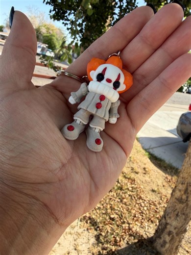 Scary Clown Keychain | Creepy Horror Figure | 3D Printed Spooky Toy | Halloween Gift | Gothic Decor | Horror Collectible - Etsy