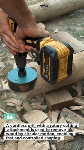 Cordless Drill Wood Coring Tool Explained #Woodworking #PowerTools #DIY