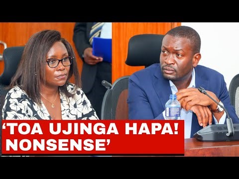 ANGRY SIFUNA MAKE RUTO LADY CECILY MBARIRE APPEAR FOOLISH DURING HOT GRILLING BY SENATORS