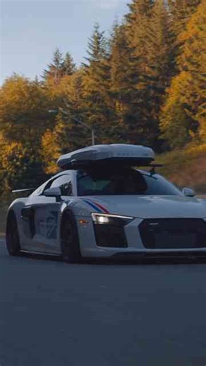 Morning run with a twin-turbo Audi R8