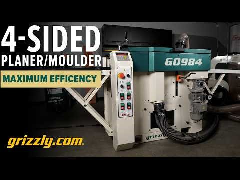 Grizzly 4-Sided Planer/Moulder - One-Pass Perfection