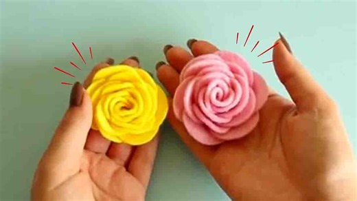DIY Felt Rose Tutorial
