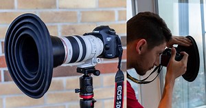 The Ultimate Lens Hood Lets You Shoot Reflection-Free Through Glass