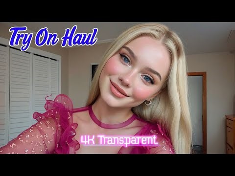 (4k) ✨ Transparent Lingerie & See-through Styles| Shein 2025 Bikini 👙 Try-On Haul | 🔥