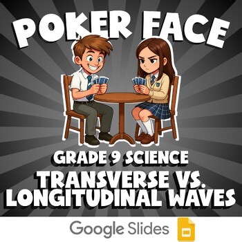 Transverse vs. Longitudinal Waves POKER FACE Science Game - No Prep Grade 9