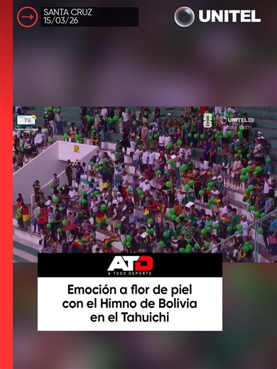 El Himno nacional emocionó a los jugadores e hinchas en la previa al último amistoso de la selección nacional antes de disputar el repechaje mundialista. 📲 Más información en Unitel.bo #Unitel #ATD #Bolivia #Amistoso