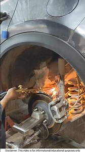 Complete Camber Adjustment Method Using Oxygen Heat #shortsfeed #automotive #mechanic #automobile