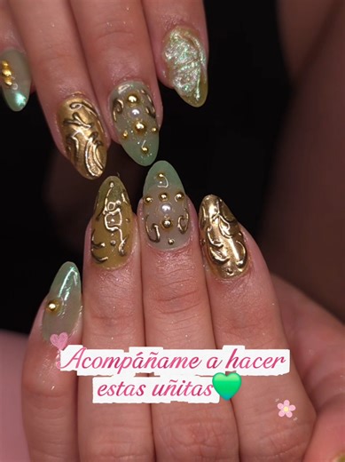 relájate y disfruta el proceso 💚 ig: makoi.studio 📍Comalcalco Tab. citas por DM o WA #uñasverdes #nailart #animenails #lashes #tabasco