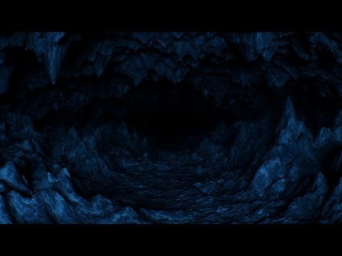 Journey Through Deep Dark Rocky Cave With Stalactites And Stalagmites 4K Video Effects HD Background