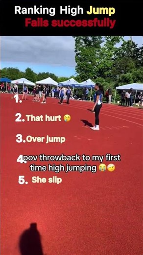 Ranking high jump fails successfully