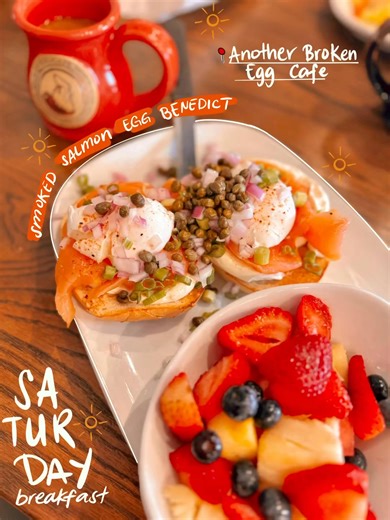 Saturday morning brunch plans📍Another Broken Egg Cafe 📸 Photo and graphic credits to @books.n.mae | Another Broken Egg Cafe