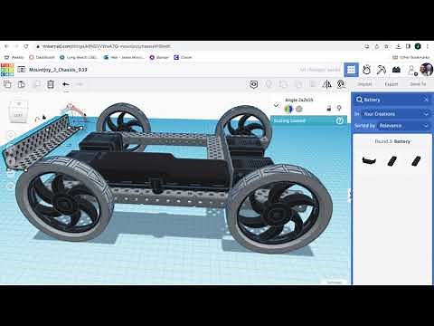 Tinkercad VEX V5 Chassis