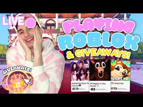 🔴 LIVE - PLAY ROBLOX WITH ME & WIN GIVEAWAYS! COME JOIN!