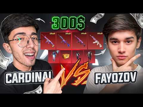 CARDINAL vs FAYOZOV 300$ OPEN KEYS BATTLE 😱 PUBG MOBILE!!!
