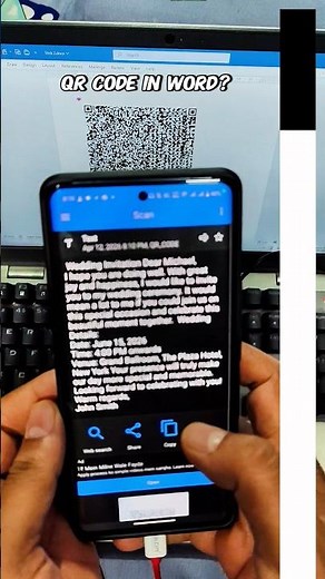 Create QR Codes in MS Word in 10 Seconds 🤯(No Website Needed!) #word #office
