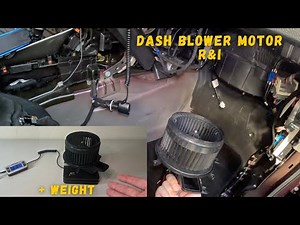 Dodge Challenger Dash Vent Blower Motor Removal & Installation & Weight