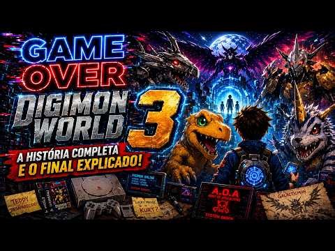 DIGIMON WORLD 3: A HISTÓRIA COMPLETA + FINAL EXPLICADO (O RPG MAIS DIFÍCIL DO PS1)