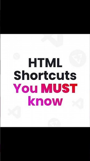 🚀 Top HTML Shortcuts You MUST Know in 2025! #shorts