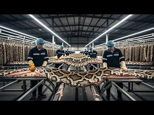 Inside the Python Skin Footwear Factory – (Full Process) How Premium Boots Are Made