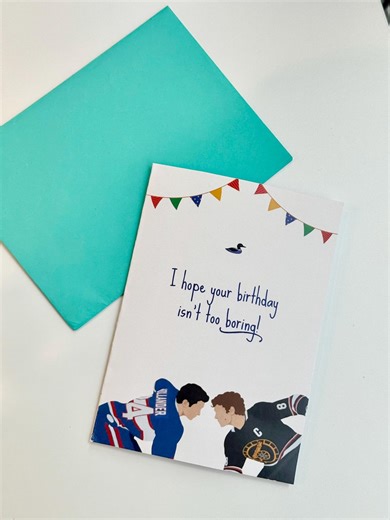 Heated Rivalry Birthday Card | Hockey Theme | Shane Hollander | Ilya Rozanov | Booktok | Digital Download - Etsy