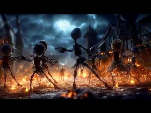 Family Friendly Halloween Zombie Projection 10 Hour Window Display Loop