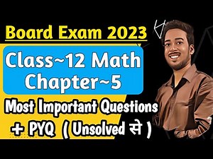 Class 12th Maths Chapter 5 In Hindi | Continuity And Differentiability Class 12 | Full Crash Course