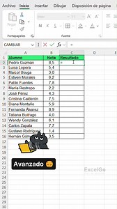 Cómo hacer que Excel muestre aprobado o reprobado solo 🤯 #Excel #office #exceltips | ExcelGo
