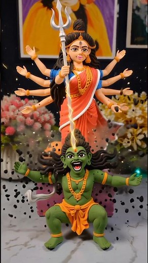 How to Make Beautiful Maa durga Clay Idol at Home 😱 | Easy DIY durga Murti Tutorial | Step by Step"