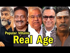 Most Popular South Indian Villains Real age in 2023 | vijay sethupathi, prakash raj, samuthirakani,