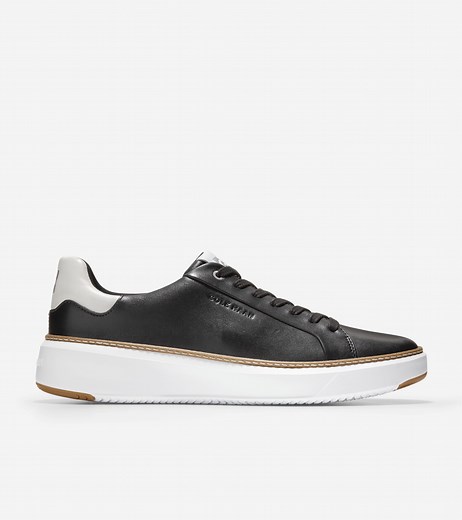 Men's GrandPrø Topspin Sneakers in Black | Cole Haan