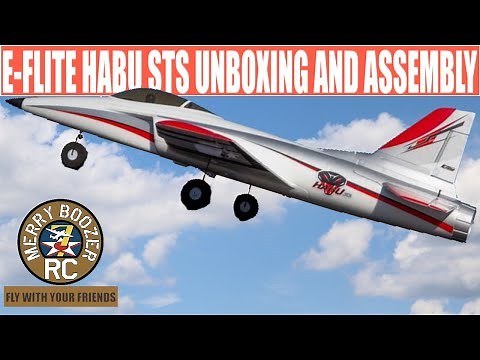 E-flite Habu STS 70mm EDF Smart Jet Unboxing And Assembly