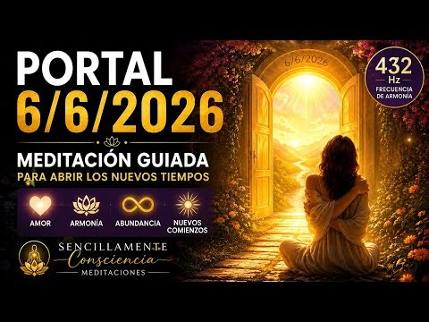 ✨ 6/6/2026 PORTAL | Guided Meditation to Open New Times | 432 Hz ✨
