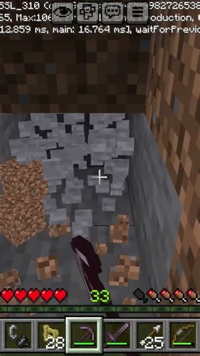 I'm mining cave minecraft