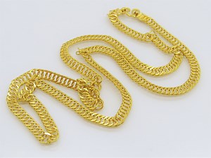 Vintage 24K 980 Solid Gold Cuban Link Chain Necklace 18.5'' - Etsy