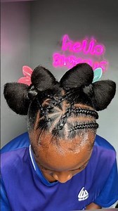 Cute braided butterfly space bun natural hairstyle 💕🥰🫶🏼 #4c #braids #hairstyles #mrbeast