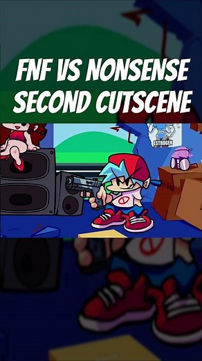 FNF VS NONSENSE SECOND CUTSCENE #fnf #fnfmod #nonsense #cutscene