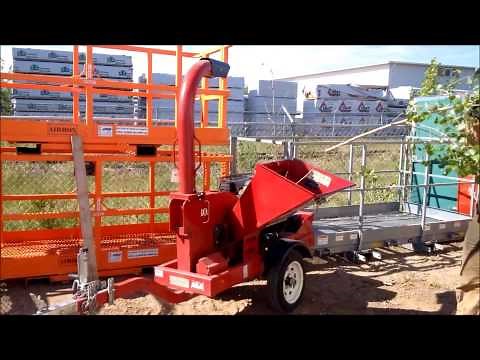 The Rent-It Store demonstrates our Toro Wood Chipper in action.
